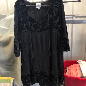 Knox Rose Dress with Velvet